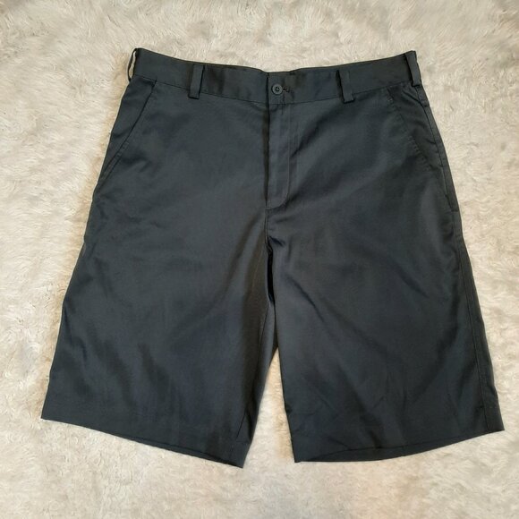 Nike Golf Dri Fit Man's Gray Performance Chino Pockets Shorts 32 - Picture 2 of 7